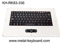 USB PS2 Ruggedized o teclado industrial do metal com disposição da borracha de silicone