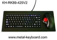 Teclado da montagem do painel de USB do teclado do silicone IP65 com o rato ergonômico do Trackball