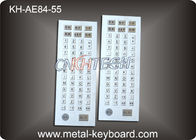 Teclado industrial Ruggedized do metal de 55 chaves, teclado de computador do metal