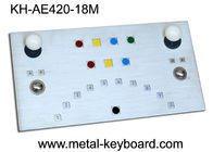 Teclado industrial Ruggedized metal do quiosque IP65 com Trackballs do reboque