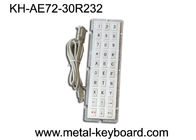 Teclado industrial do metal do porto R232, teclado ip65 para a plataforma industrial do controle