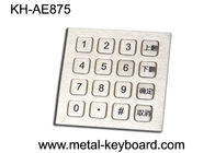 Teclado de aço inoxidável Ruggedized de 16 chaves numérico com a montagem de painel superior