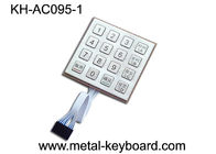Anti - teclado de aço inoxidável do vândalo, teclado exterior da entrada do acesso com 16 chaves
