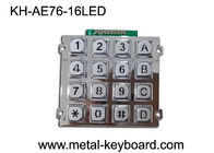 O teclado numérico Backlit 16 chaves do acesso da prova do vândalo, Metal o teclado numérico numérico