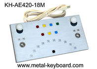 As chaves industriais do teclado 18 do metal do painel do metal da prova do vandalismo com USB/PS2 conectam