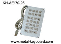 Teclado numérico industrial resistente da entrada dos SS do vândalo, teclado numérico à prova de intempéries com 26 chaves