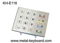 IP65 avaliou o teclado numérico do metal áspero, teclado de 16 Digitas das chaves