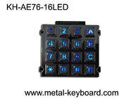 Teclado numérico numérico áspero, teclado do quiosque do metal com matriz de ponto Backlit 16 chaves
