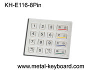 Teclado numérico áspero do metal com 16 chaves/teclado numérico feito sob encomenda picosegundo do quiosque/2 ou conector de USB
