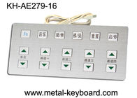 Anti - teclado corrosivo do quiosque do metal industrial com material de aço inoxidável