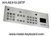 Da matriz lisa industrial do teclado do metal das chaves do Touchpad 28 botões quadrados