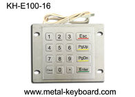 teclado metálico resistente a intempéries com montagem no painel superior, teclado com 16 botões