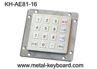 O laser industrial resistente do teclado numérico do metal do vândalo de 16 chaves gravou o teclado numérico da montagem do painel