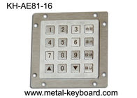 Chaves metálicas impermeáveis do teclado numérico 16 da prova do vândalo para o quiosque público do Internet