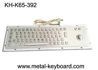 Chaves de aço inoxidável do teclado industrial impermeável do PC IP65 65 com Trackball