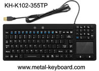 O teclado industrial 106 do PC da relação impermeável de USB não fecha nenhum ruído com Touchpad