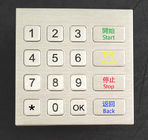 Espane o teclado numérico industrial do metal de 16 chaves da prova para o terminal de serviço do quiosque/auto