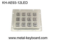 Água - impermeabilize o teclado numérico retroiluminado 3x4 do metal do diodo emissor de luz para o sistema do controle de acesso