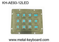 Água - impermeabilize o teclado numérico retroiluminado 3x4 do metal do diodo emissor de luz para o sistema do controle de acesso