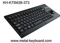 Silicone industrial do teclado do silicone das chaves do metal 75 de USB PS2 com Trackball