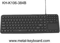 Chaves industriais Ruggedized do teclado 106 da borracha de silicone com Trackball plástico