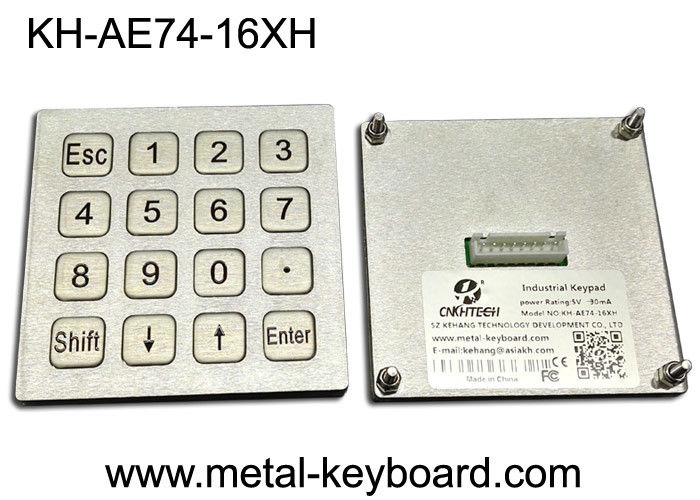porta usb industrial da matriz do teclado do PC da disposição 4x4 para o posto de gasolina do combustível do quiosque