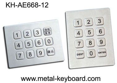 12 chaves selaram o teclado numérico numérico, teclado numérico áspero da prova da água na matriz 3x4