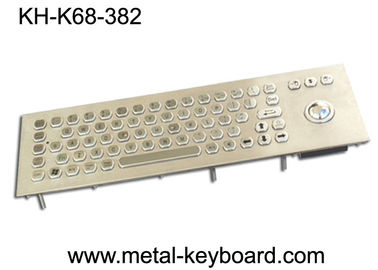 Teclado de computador industrial de 71 chaves, teclado de aço inoxidável para o terminal de serviço do auto