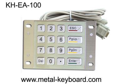 16 teclados numéricos da montagem do painel do metal das chaves para o quiosque da entrada do acesso