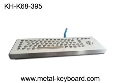 Teclado Ruggedized de aço inoxidável autônomo, teclado industrial do Desktop com Trackball