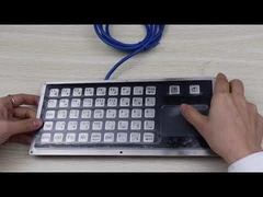 Teclado de montagem em painel com 45 teclas, estrutura metálica e touchpad