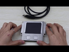 Painel de toque industrial com classificação IP65, montagem em aço inoxidável