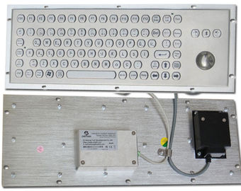 Teclado de computador áspero do metal com o trackball 38 para o quiosque industrial do controle