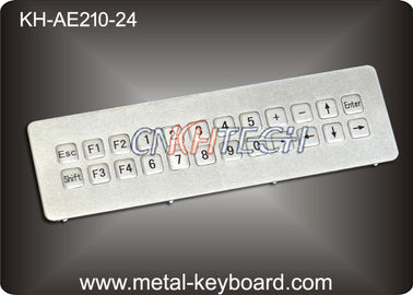 Teclado industrial resistente do metal do vândalo, longa vida da prova da água do teclado de IP65 ss