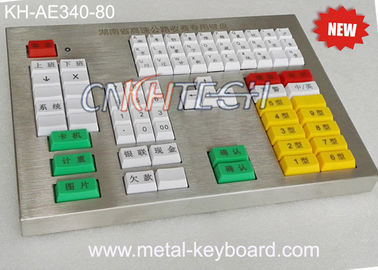 Teclado industrial do metal da personalização do painel R232 para a área do transporte