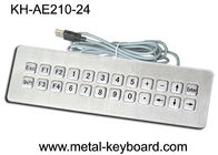 SUS304 escovou o teclado impermeável do à prova de água das chaves do teclado de computador IP65 24