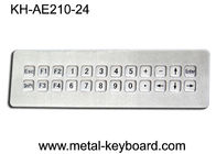 IP65 Waterproof o teclado industrial de aço inoxidável montável com 24 chaves