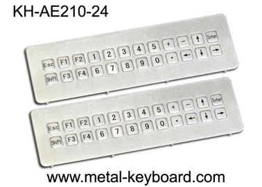Teclado industrial resistente do metal do vândalo, longa vida da prova da água do teclado de IP65 ss