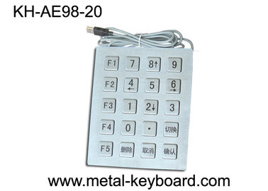 Teclado numérico industrial com 20 chaves, teclados numéricos do quiosque do metal IP65 da segurança de porta usb