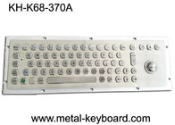 Teclado de computador industrial do metal de 70 chaves com Trackball/teclado de aço inoxidável do quiosque