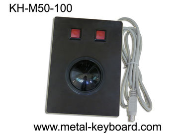 Botões personalizados do metal 2 pretos do dispositivo apontando do Trackball da montagem do painel da resina