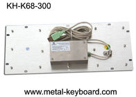 Teclado de computador Dustproof do metal, botões chaves do teclado 68 de aço inoxidável