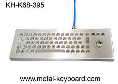 Teclado de computador impermeável com Trackball do laser, teclado áspero do metal do Desktop
