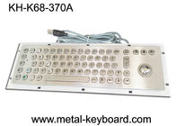 Teclado de computador industrial montado de 67 chaves, teclado de prova da poeira no metal