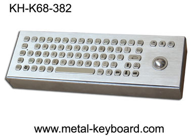 Teclado de computador industrial da prova do vândalo com trackball e 71 chaves