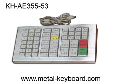 Vândalo Ruggedized metálico do teclado de 53 botões coloridos da resina resistente e prova da poeira