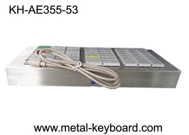 Vândalo Ruggedized metálico do teclado de 53 botões coloridos da resina resistente e prova da poeira