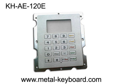 Teclado áspero com 20 chaves, teclado do posto de gasolina de aço inoxidável da montagem do painel