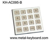 Teclado de aço inoxidável do controlo de acessos do IP 65 do teclado da prova da poeira com 16 chaves