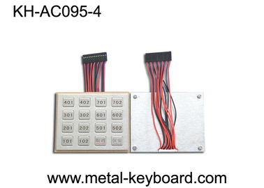 Teclado de aço inoxidável áspero da entrada de porta do teclado IP65 na matriz 4 x 4